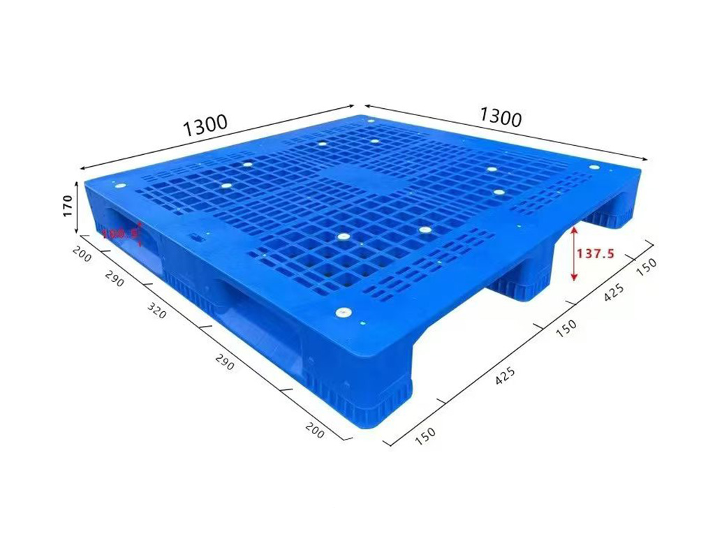 BH1313 1300 × 1300 mm Reinforced Grid 3-Runner full dimensional view