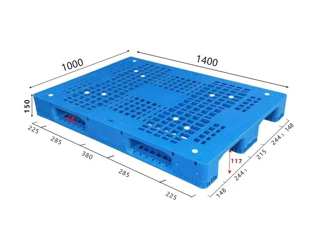 BH1410 1400 × 1000 mm Reinforced Grid 3-Runner full dimensional view